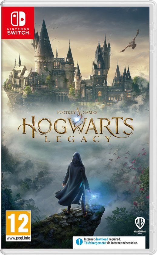 Verpakking van Hogwarts Legacy voor Nintendo Switch.