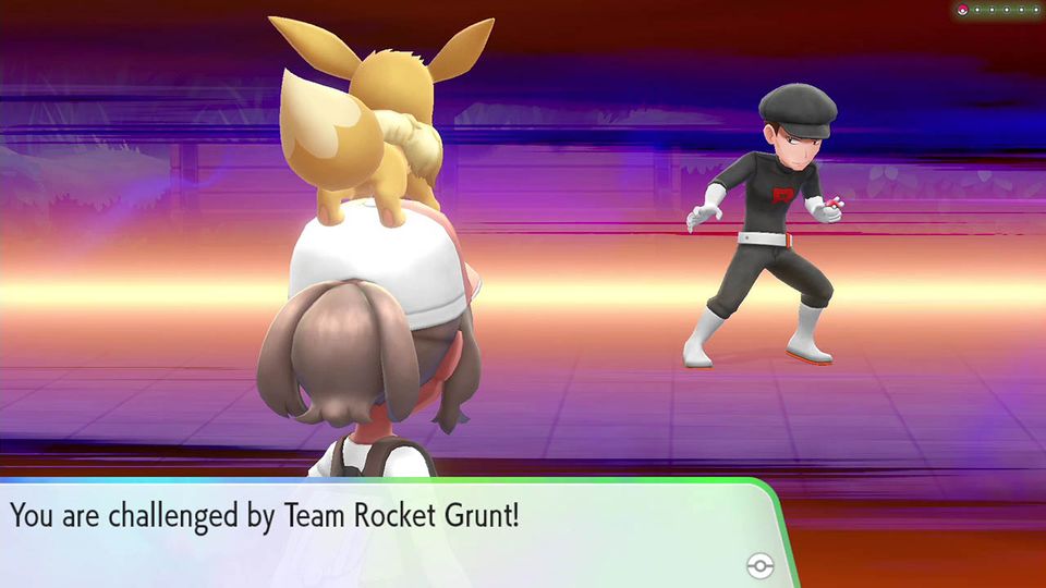 Gameplay uit Pokémon: Let's Go, Eevee!