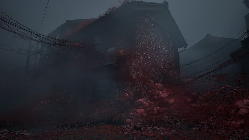 Confrontatie met een verwrongen wezen in de mist.