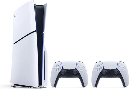 PlayStation 5 Slim Disc Edition 1 TB + 2 DualSense-controllers