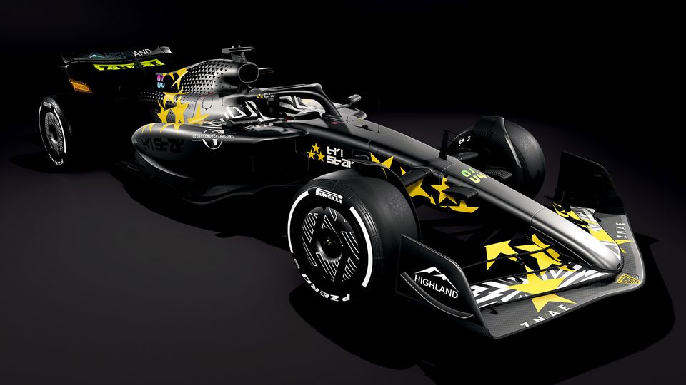 Formule 1-auto rijdt over het circuit in F1 25.