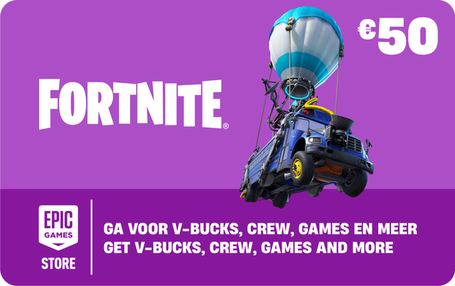 Fortnite cadeaukaart 50 euro