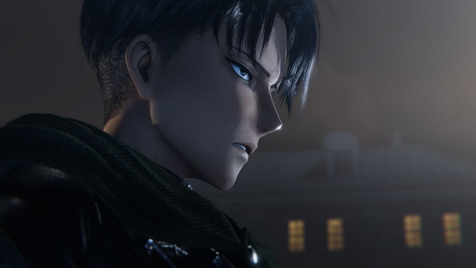 Scène uit Attack on Titan 3.