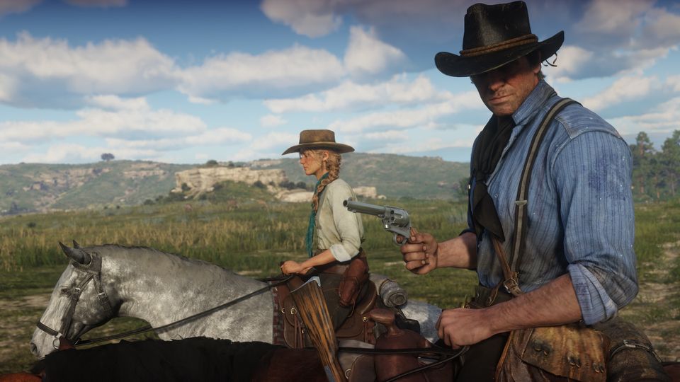 Scène uit Red Dead Redemption 2.