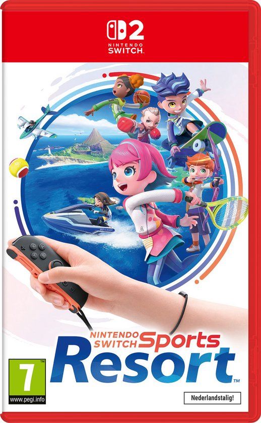 Verpakking van Nintendo Switch Sports Resort voor Nintendo Switch 2.