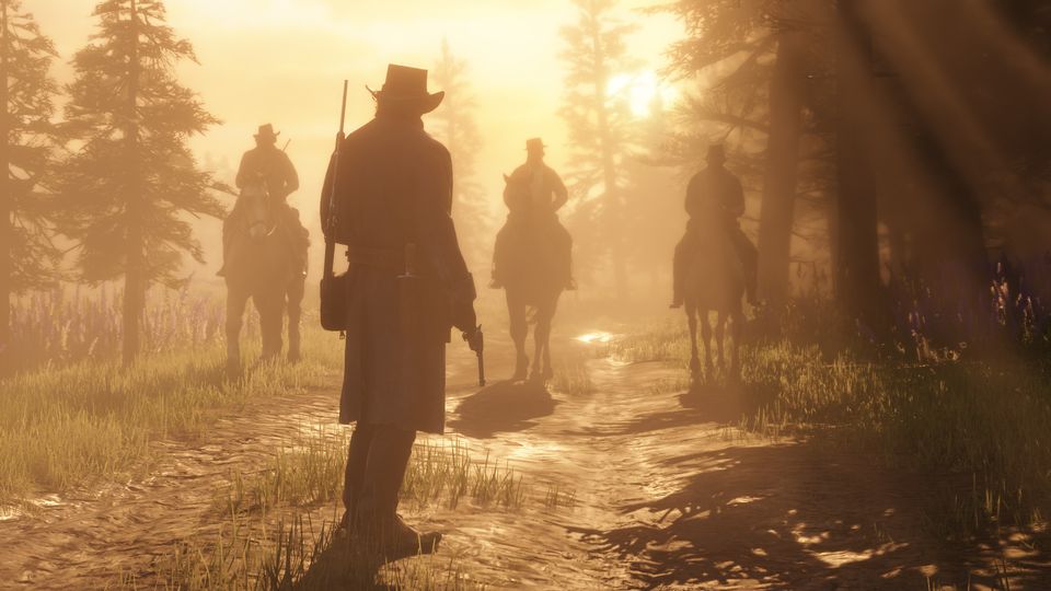Scène uit Red Dead Redemption 2.