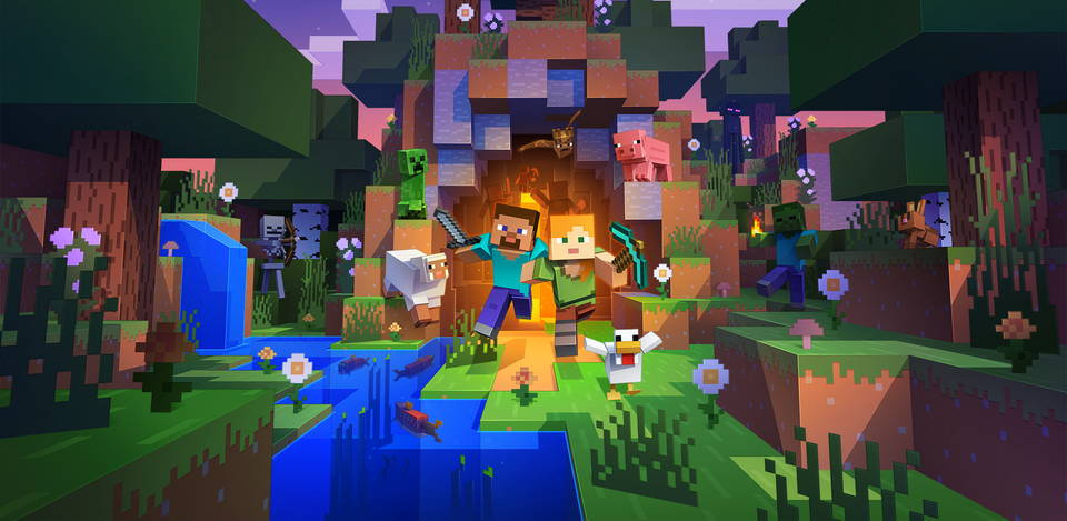 Key art van Minecraft.