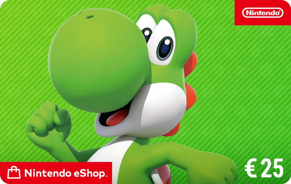 Nintendo eShop-tegoedkaart van 25 euro.