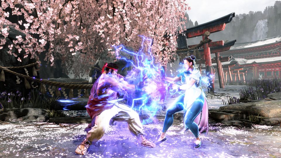 Een combo-aanval in Street Fighter 6.