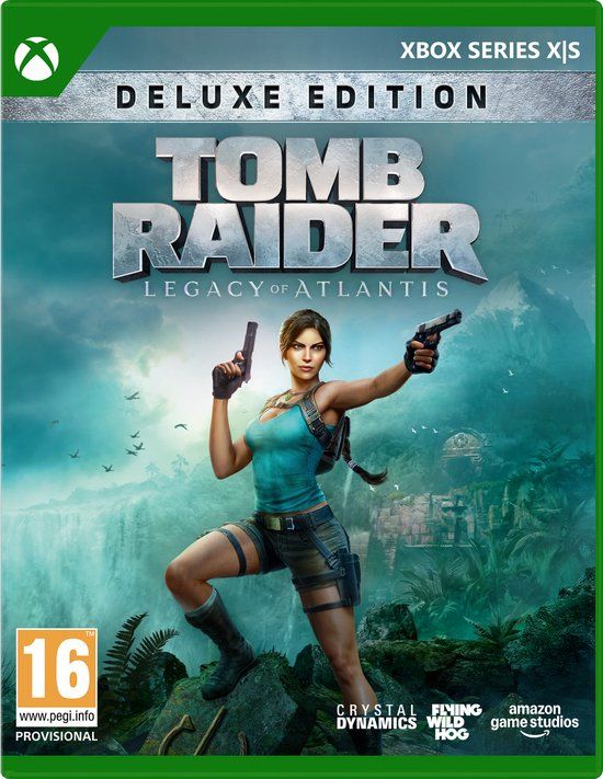 Verpakking van Tomb Raider: Legacy of Atlantis Deluxe Edition voor Xbox Series X.