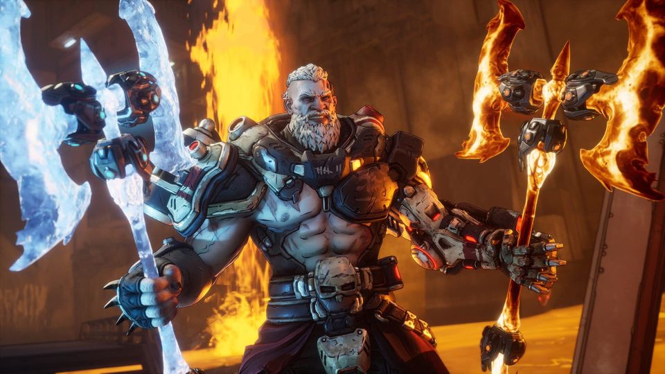 Gevecht tegen een grote eindbaas in Borderlands 4.
