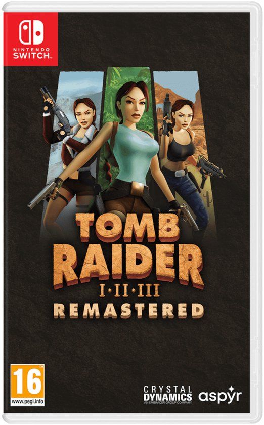 Hoes van Tomb Raider I-III Remastered Starring Lara Croft voor Nintendo Switch.