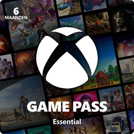 Kaart van Xbox Game Pass Essential voor 6 maanden.
