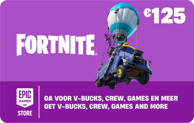 Fortnite cadeaukaart 125 euro