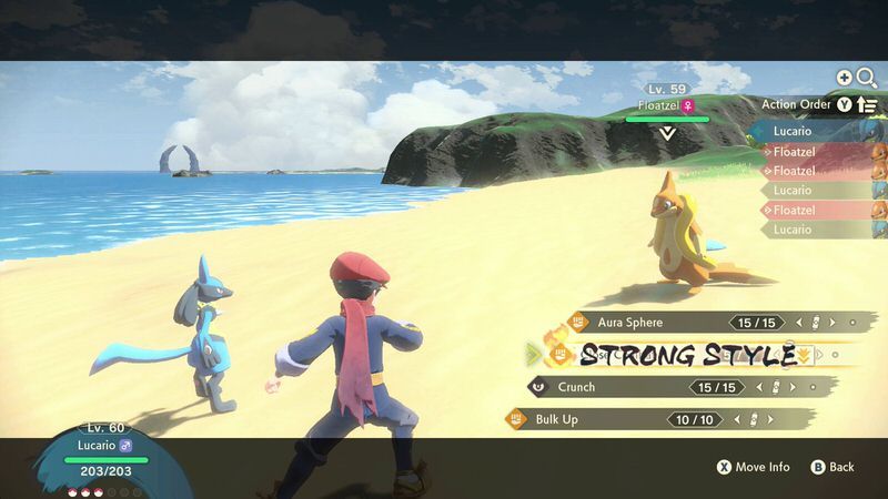 Verkennen van Hisui in Pokémon Legends: Arceus.
