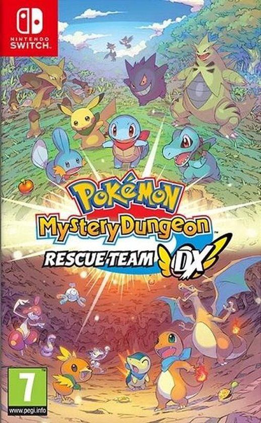 Doos van Pokémon Mystery Dungeon: Rescue Team DX voor Nintendo Switch.