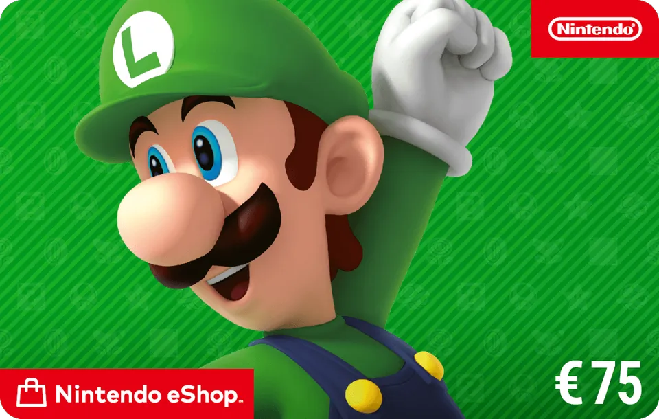 Nintendo eShop-tegoedkaart van 75 euro.
