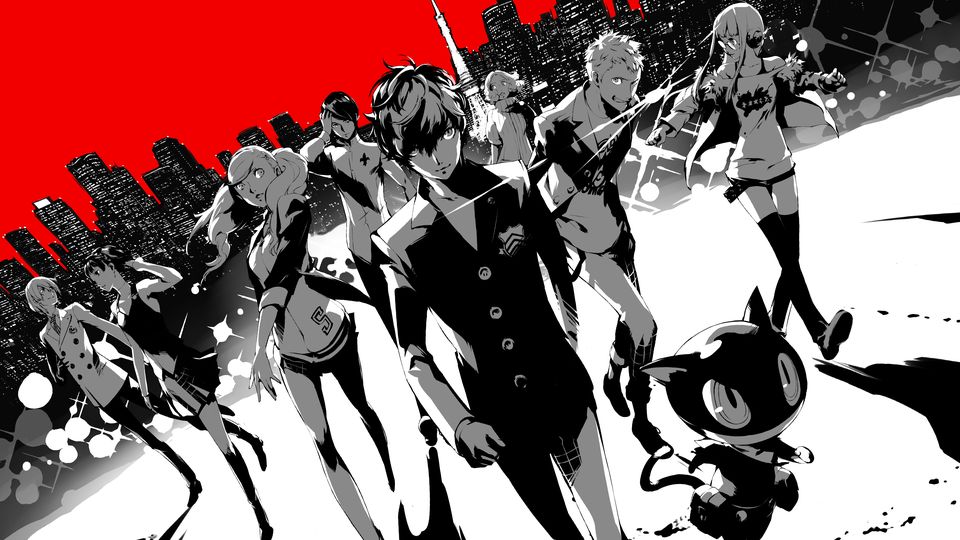 Artwork van Persona 5 Royal met de Phantom Thieves.