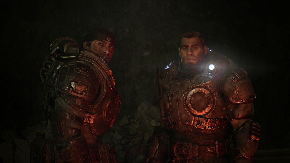 Spelscène uit de campagne van Gears of War: E-Day.