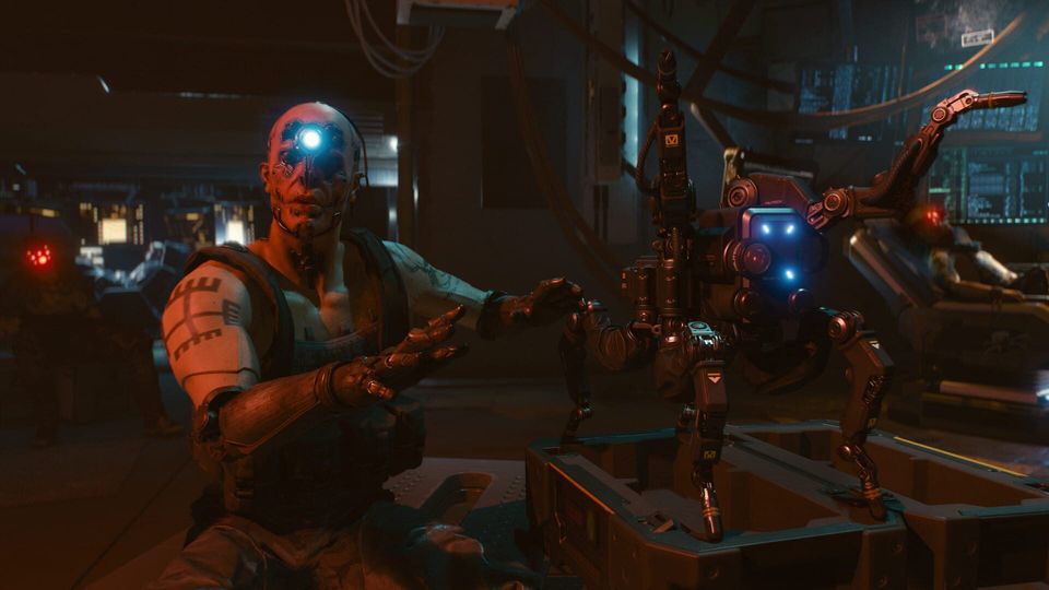 Scène uit Cyberpunk 2077.