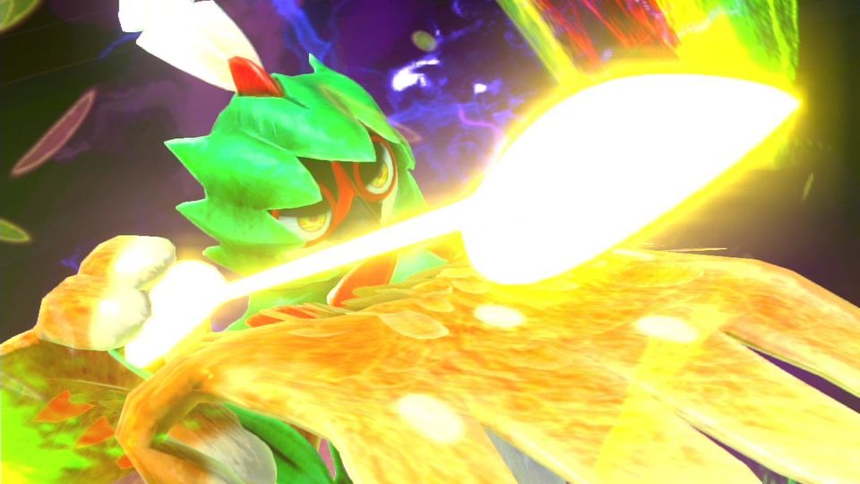 Twee Pokémon vechten tegen elkaar in een arena in Pokkén Tournament DX.