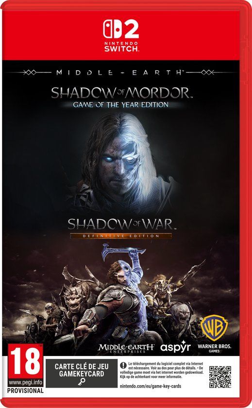 Doos van Middle-earth: The Shadow Bundle voor Nintendo Switch 2
