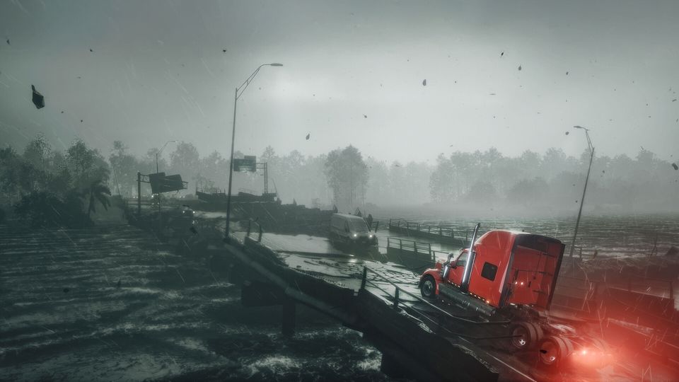 Vrachtwagen in het landschap van Road Kings