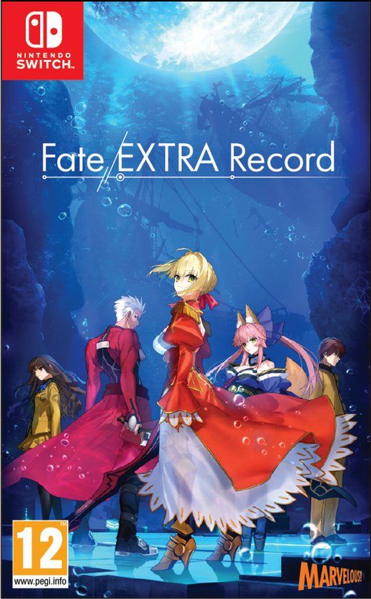 Verpakking van Fate/EXTRA Record voor Nintendo Switch