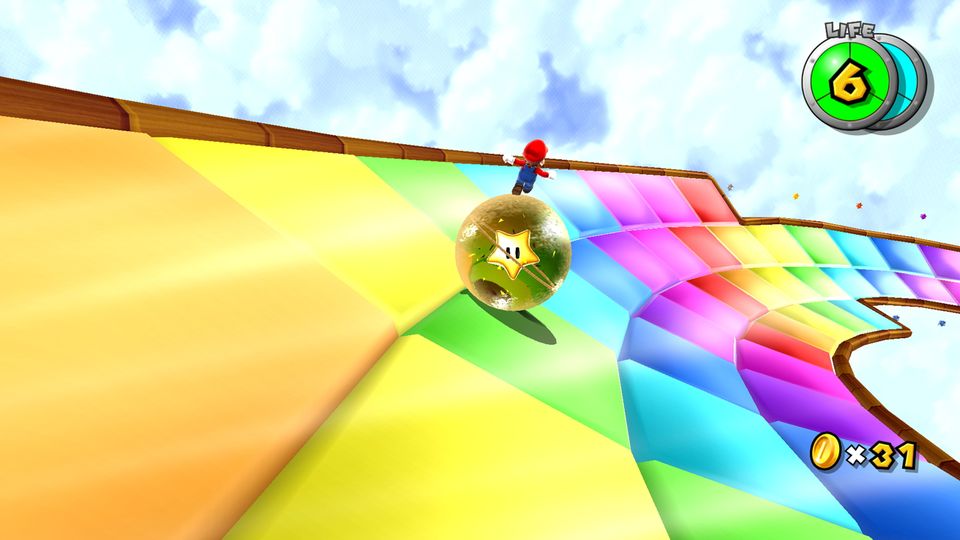 Gameplaybeeld uit Super Mario Galaxy + Super Mario Galaxy 2.
