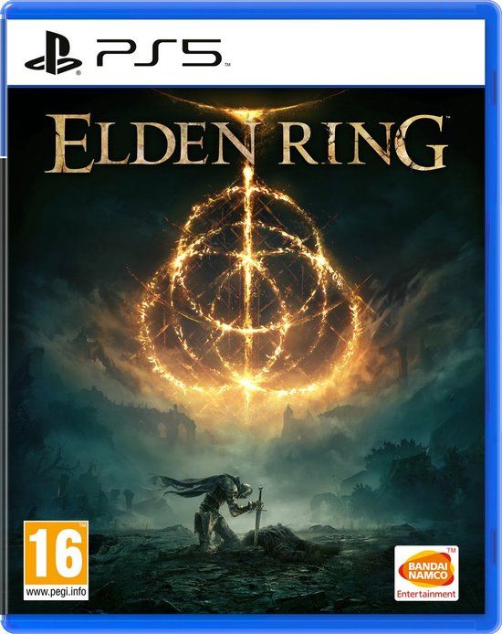 Verpakking van Elden Ring voor PlayStation 5.