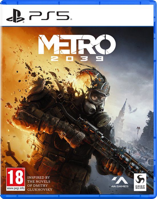 Verpakking van Metro 2039 voor PlayStation 5.