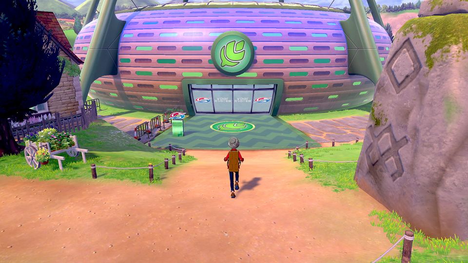 Wilde Pokémon in de Wild Area van Pokémon Sword en Shield.