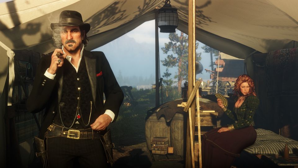 Scène uit Red Dead Redemption 2.