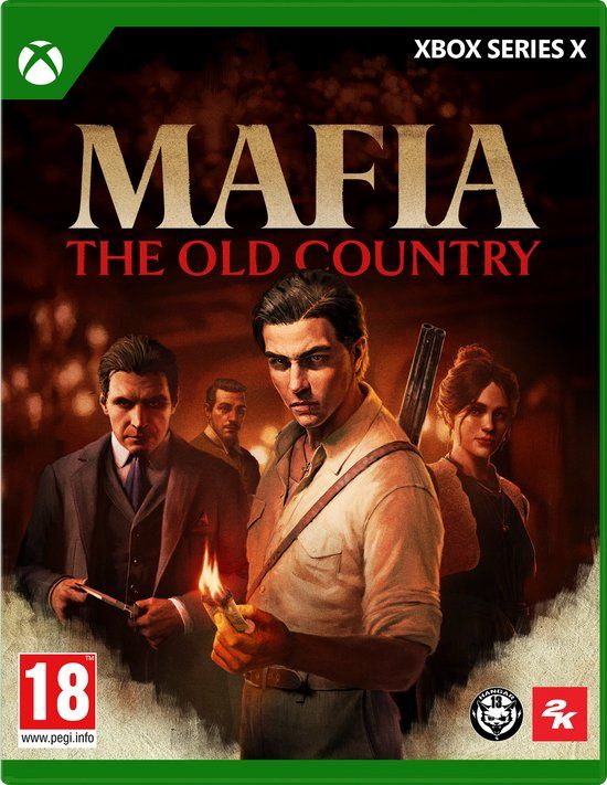 Verpakking van Mafia: The Old Country voor Xbox Series X.