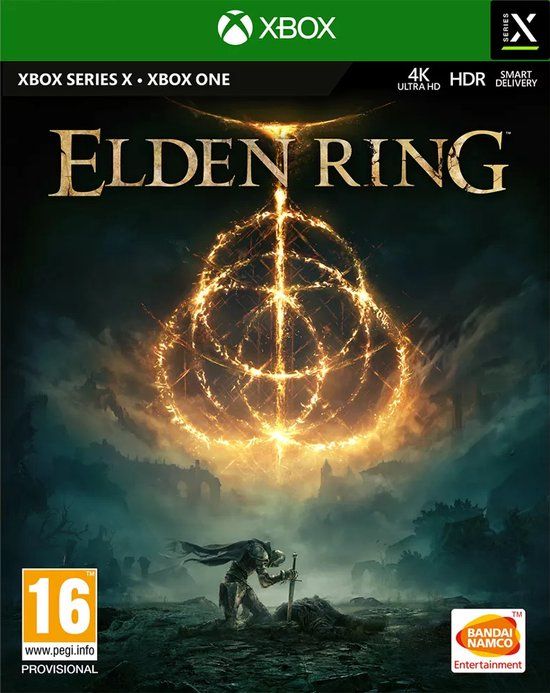 Verpakking van Elden Ring voor Xbox Series X.