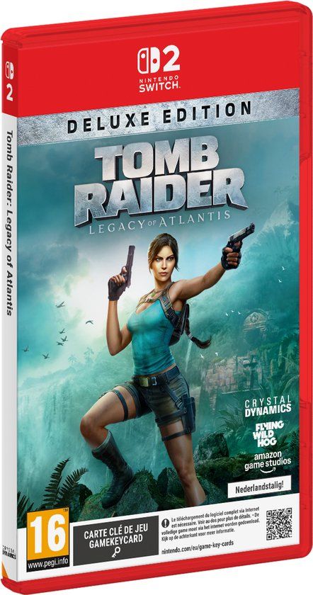Verpakking van Tomb Raider: Legacy of Atlantis Deluxe Edition voor Nintendo Switch 2.