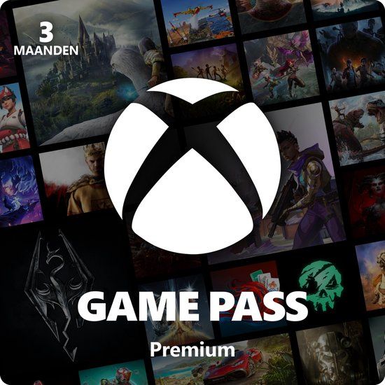 Kaart van Xbox Game Pass Premium voor 3 maanden.
