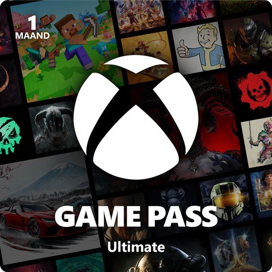 Kaart van Xbox Game Pass Ultimate voor 1 maand.