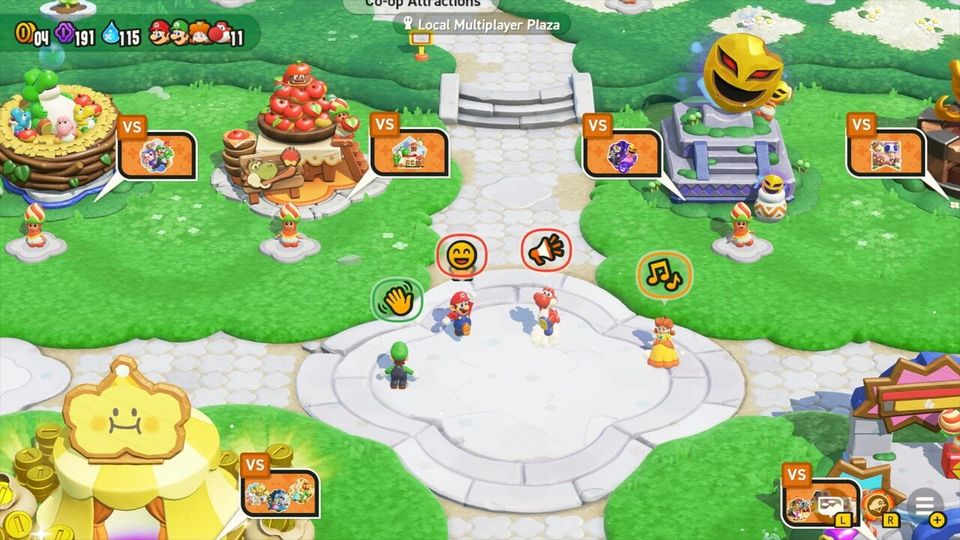 Gameplay uit de Nintendo Switch 2 Edition van Super Mario Bros. Wonder.