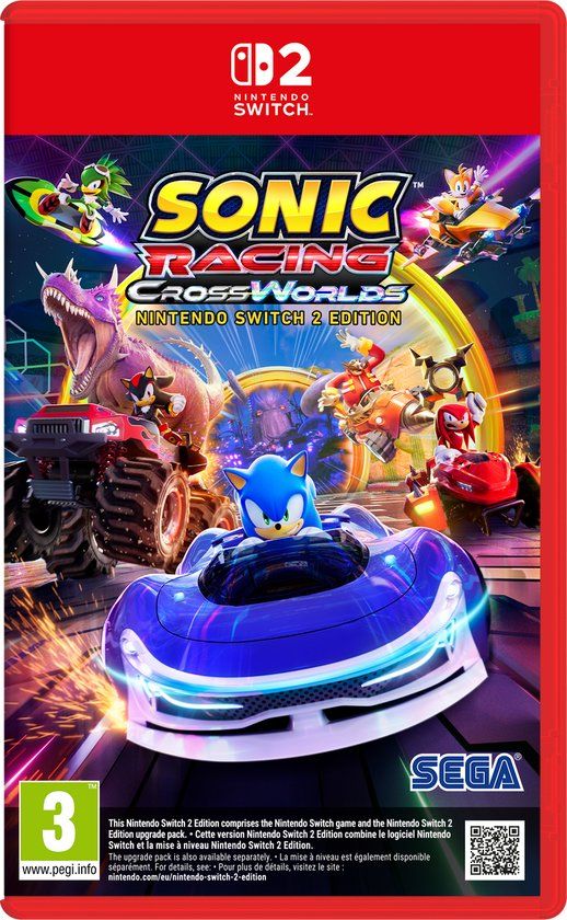 Cover van Sonic Racing: CrossWorlds Nintendo Switch 2 Edition.