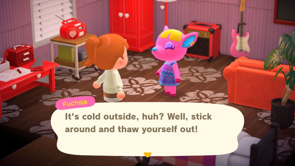 Eilandbewoners en dorpsgenoten op een eiland in Animal Crossing: New Horizons.
