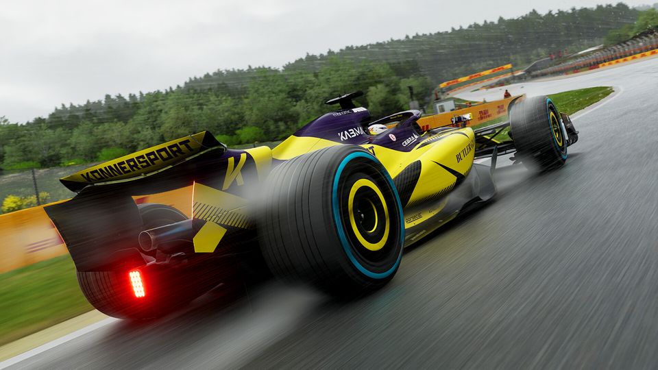 Scène uit F1 25 tijdens een raceweekend.