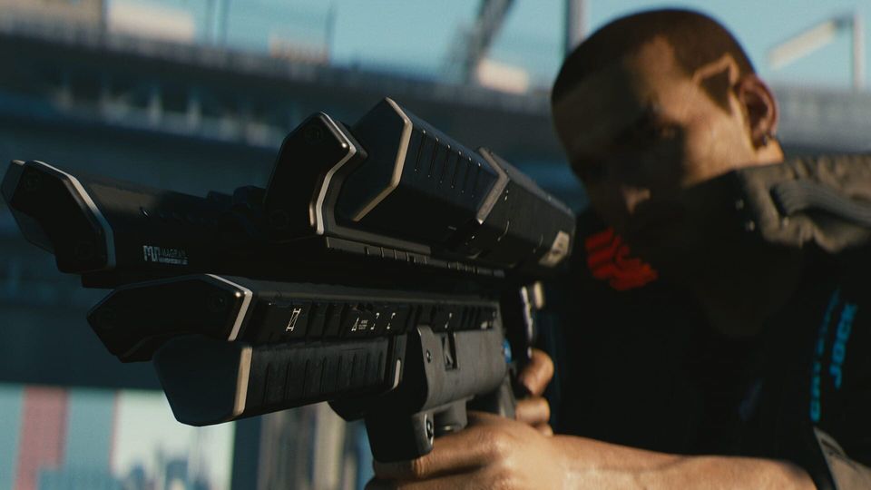 Scène uit Cyberpunk 2077.