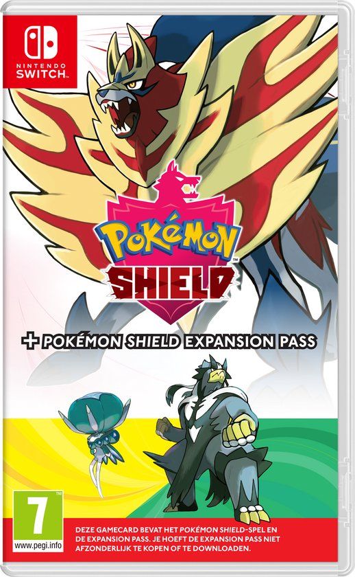Cover van Pokémon Shield + Pokémon Shield Expansion Pass voor Nintendo Switch.