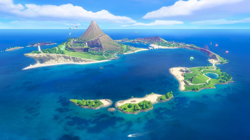 Sportactiviteit op Wuhu-eiland in Nintendo Switch Sports Resort.