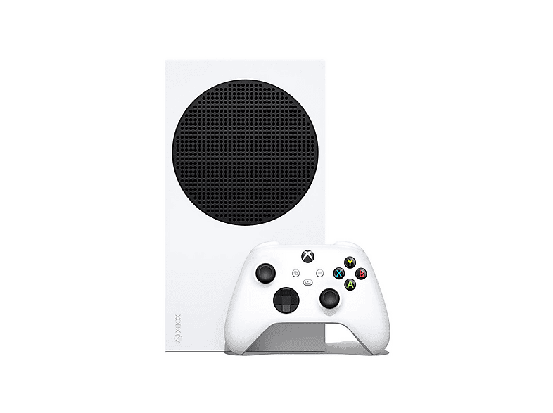 Witte Xbox Series S 512 GB-console met witte controller.