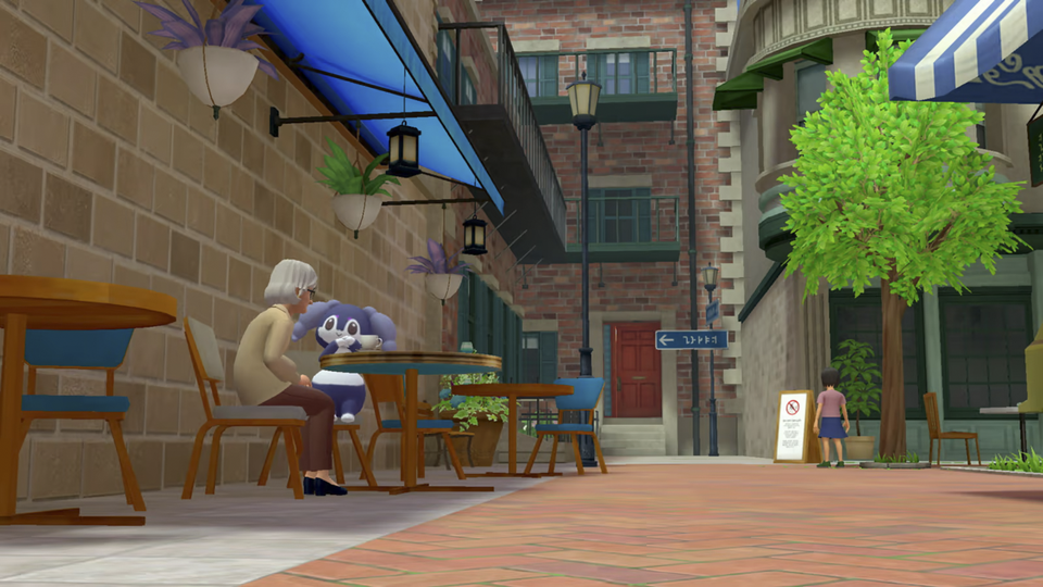 Scène uit Detective Pikachu Returns in Ryme City.