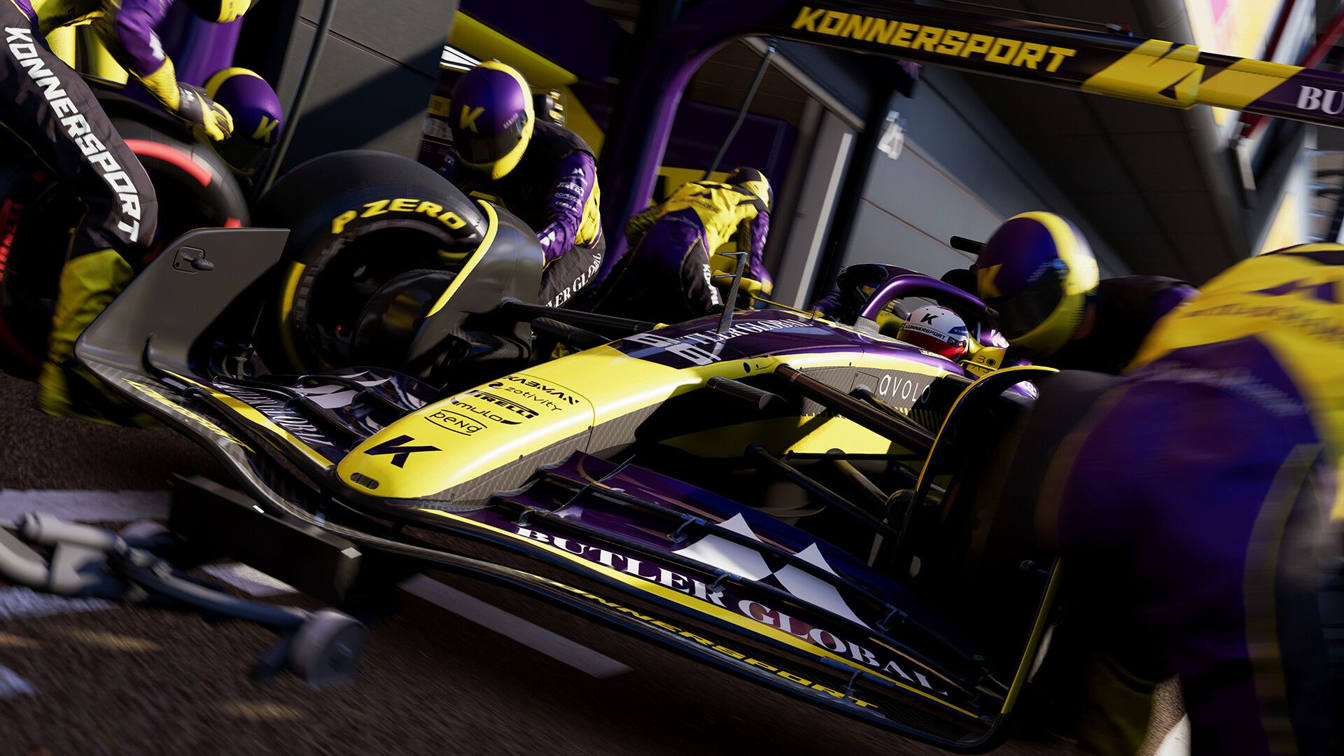 Formule 1-auto op het circuit in F1 25.
