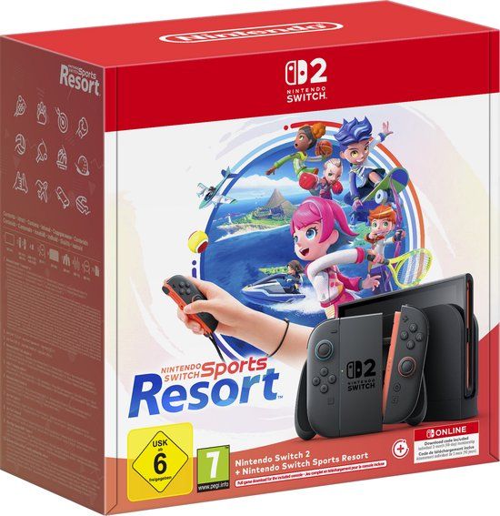 Nintendo Switch 2 + Nintendo Switch Sports Resort + 3 maanden Nintendo Switch Online