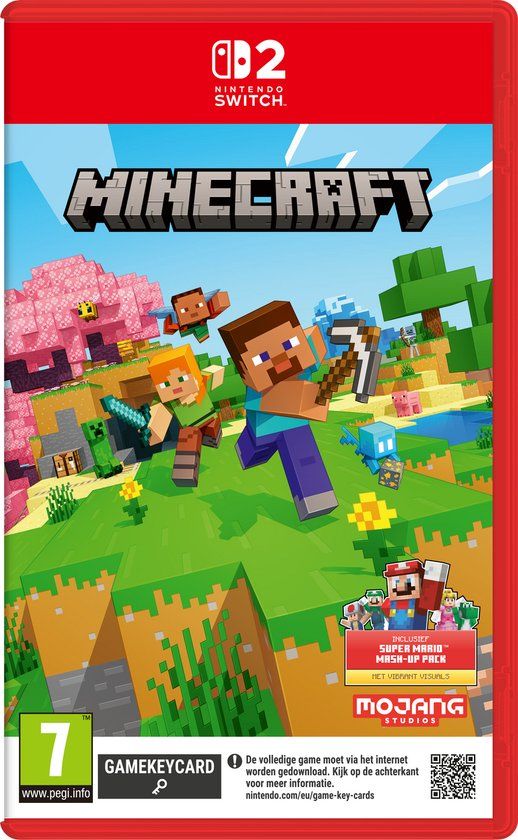 Verpakking van Minecraft voor Nintendo Switch 2.